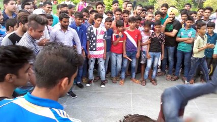 Indian street dance performing college boys