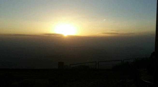Sun Set at Gorakh Hills Station Karachi Sindh