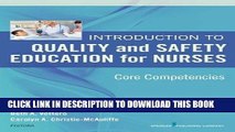 [PDF] Introduction to Quality and Safety Education for Nurses: Core Competencies Full Online