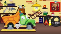 Camion Amarillo y Tractor - Coches para niños - Caricaturas de carros - Camiones infantiles