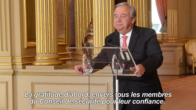 Guterres va prendre la tête de l'Onu avec humilité