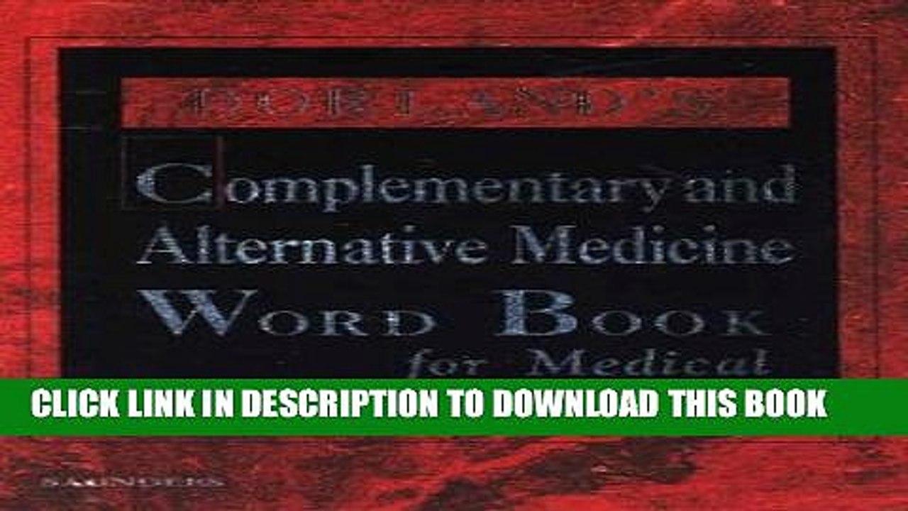 [PDF] Dorland s Complementary and Alternative Medicine Word Book for Medical Transcriptionists