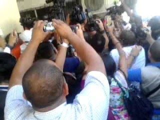 Llegada del magistrado separado Alejandro Moncada Luna a la Asamblea Nacional