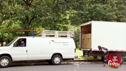 Worker Stuck To Pole Prank