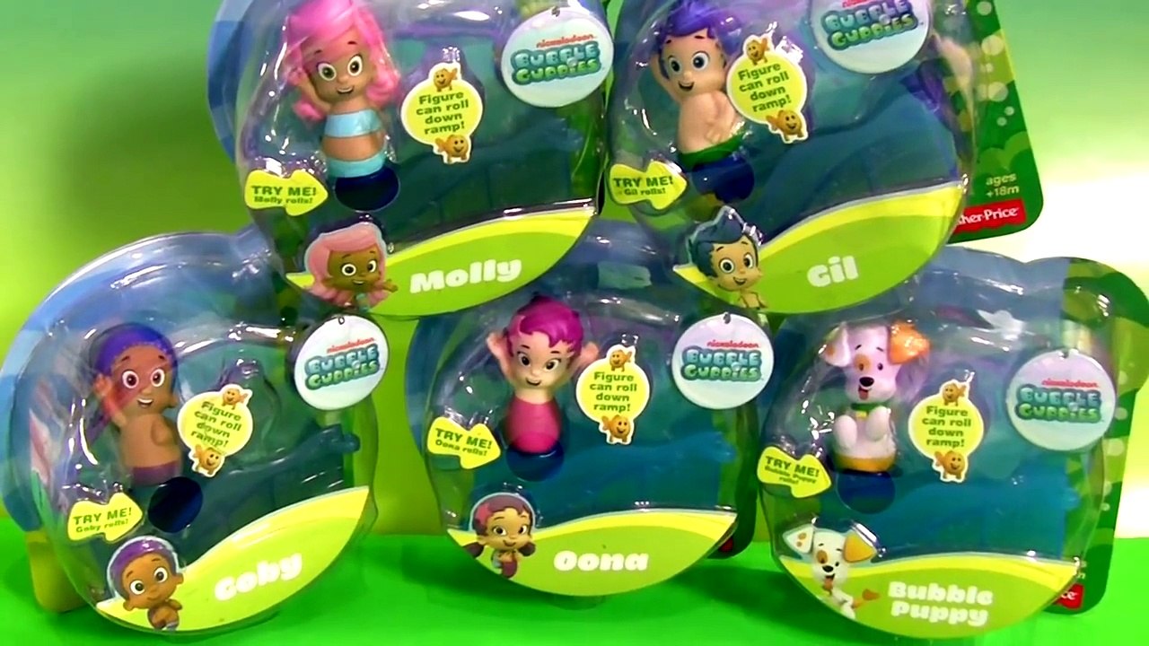 5 Bubble Guppies Ramp Drifters Set Puppy Oona Molly Goby Unboxing Review by Funtoys Disney Collector