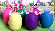 SURPRISE Play Doh Sparkle Disney Princess Ariel Sofia Belle Rapunzel Cinderella Aurora Clay Buddies