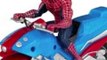 Hombre Araña Montar a Moto Juguetes Infantiles, Spiderman Juguetes