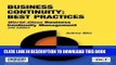 [PDF] Business Continuity: Best Practices--World-Class Business Continuity Management, Second