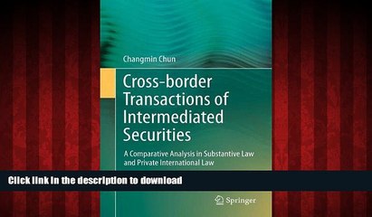 FAVORIT BOOK Cross-border Transactions of Intermediated Securities: A Comparative Analysis in