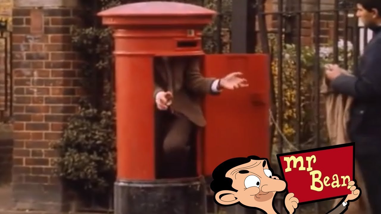Mr Bean - Stuck in the Post Box !