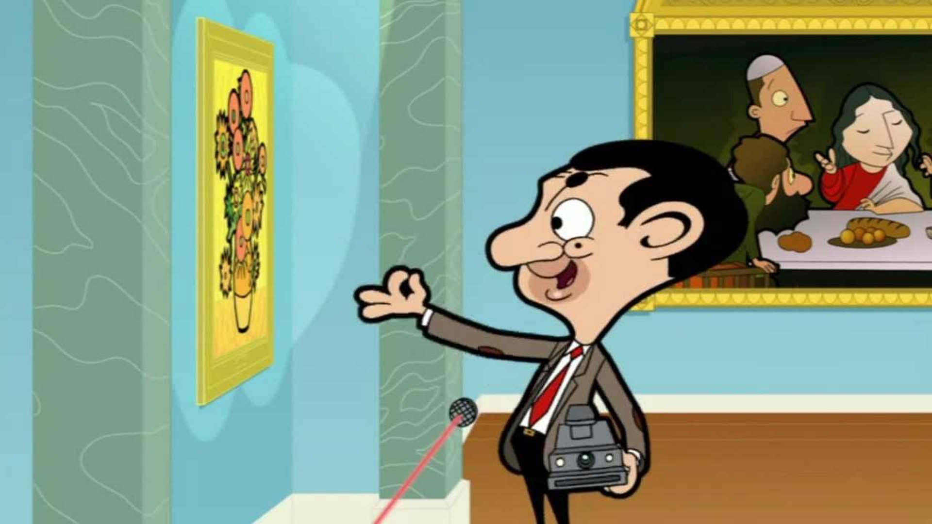 Bean's antics at the National Gallery - Mr Bean Animated - video Dailymotion