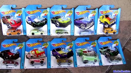 Download Video: 10 Color Changers Cars Hot Wheels Switch N Spray FULL SET Playset by Blu Toys Club Surprise