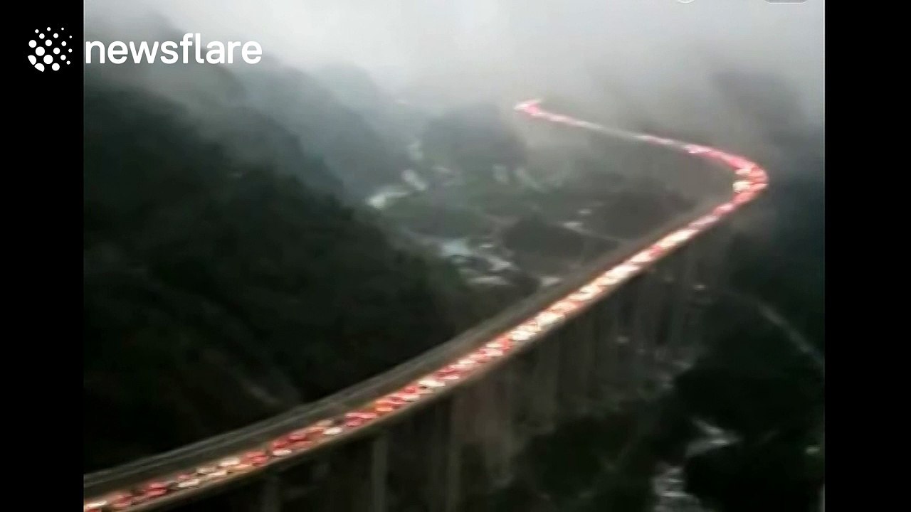 Silly traffic jams in China as Golden Week holiday comes to an end