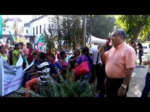 Manifestación de simpatizantes de Cambio Democrático.