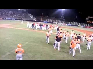 Imágenes de la trifulca en Los Santos y Panamá Metro