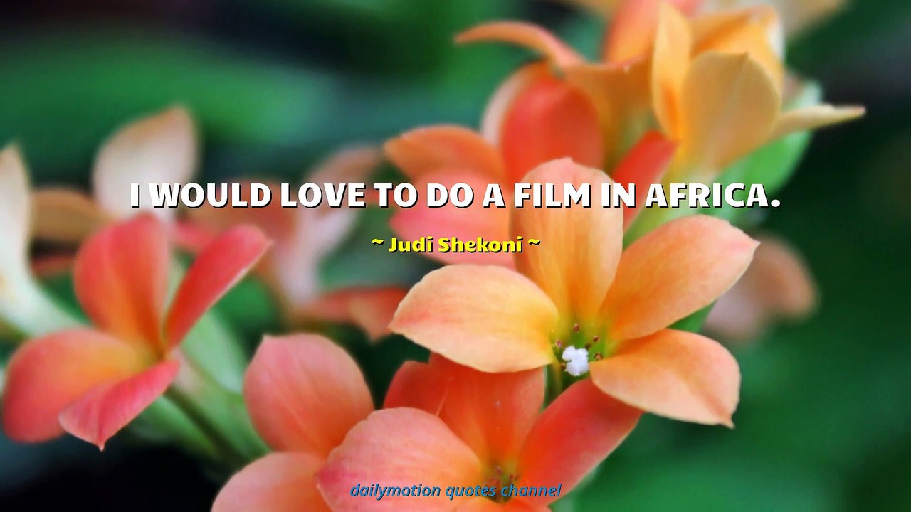Judi Shekoni Quotes