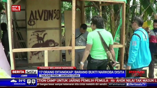 Polisi Gerebek Sarang Narkoba Kampung Bahari di Jakut