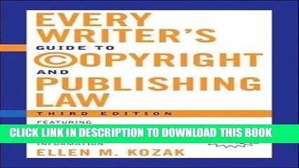 [PDF] Every Writer s Guide to Copyright and Publishing Law: Third Edition Popular Collection