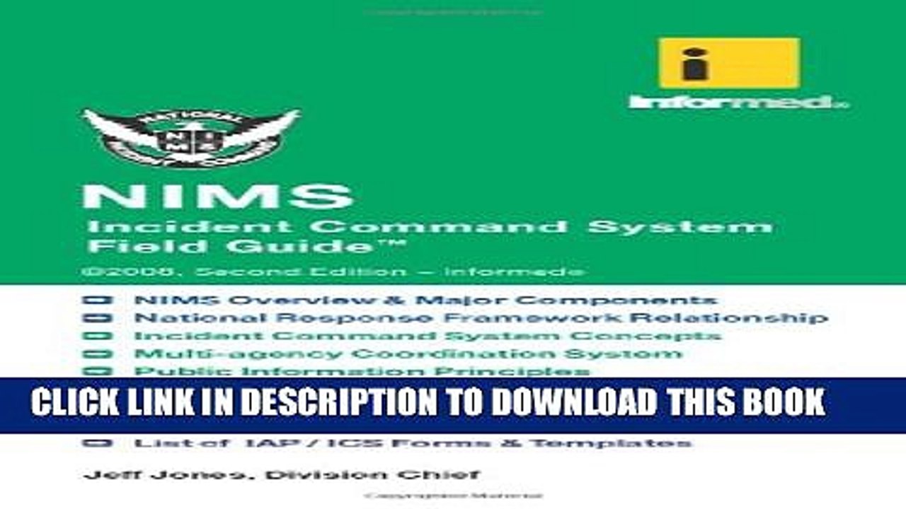 [PDF] NIMS Incident Command System Field Guide Full Collection