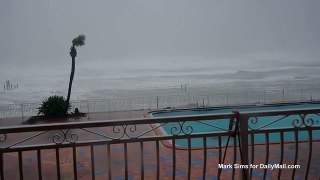 Raw video for Hurricane Matthew hitting Daytona Beach, Florida