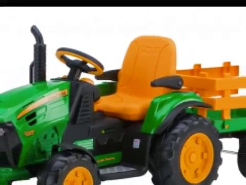 Peg Perego John Deere Ground Force Tracteur avec Remorque Jouet