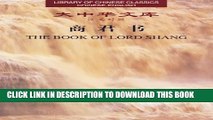 [PDF] The Book of Lord Shang (Library of Chinese Classics) Full Collection