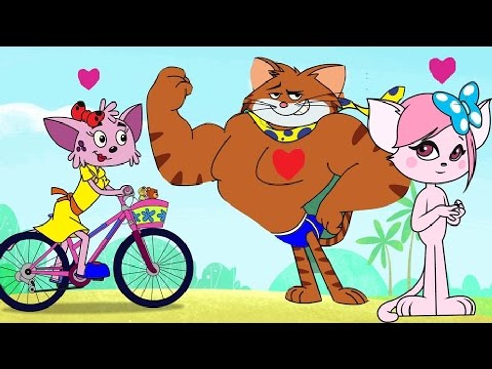 Cat & Keet |"The Muscle man & the Lady Cats" | Funny Cartoon Videos |Chotoonz TV