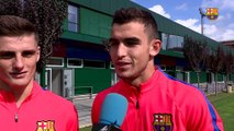 FCB Masia: declaraciones de Eric Montes y de Oriol Rey en “L’Hora B” antes del partido entre el Juvenil A y el Espanyol