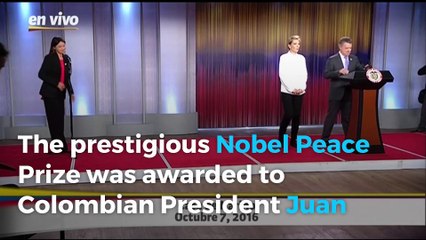 Nobel Peace Prize awarded to Juan Manuel Santos