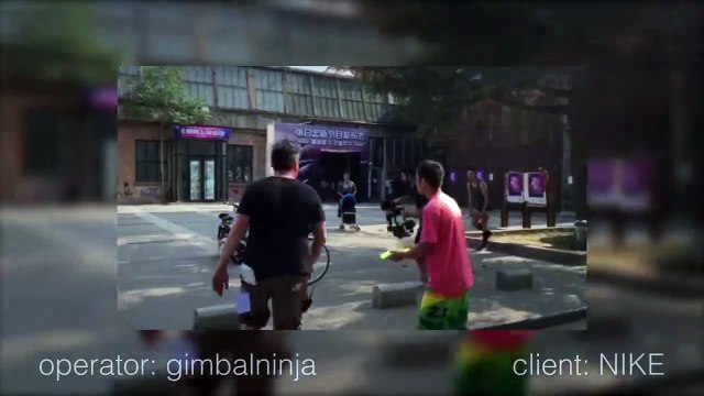 Course de fou d'un caméraman sur le tournage d'une pub Nike