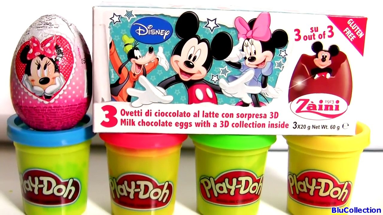 Mickey Mouse Clubhouse Play Doh Surprise Eggs Play Dough Huevos Sorpresa 깜짝 계란 장난감 сюрпризы