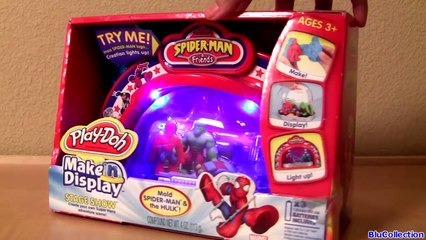 PLAY DOH Spiderman Make n Display HULK Iron Man Super Hero Adventures Play Dough Marvel the Avengers