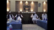 Maulana Tariq Jameel sb meets with Siraj Ul Haq and brelvi aalim Mol.Saeed Ahmed Asad