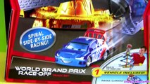 Cars 2 World Grand Prix Race-Off Track playset Spiral racing Disney Epic Review by Disneycollector