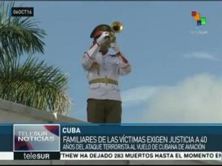 Cuba: rinden homenaje a las víctimas del Crimen de Barbados