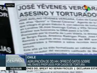 Chile: agrupación de DDHH ofrece datos sobre militares prófugos