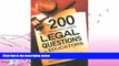 read here  The 200 Most Frequently Asked Legal Questions for Educators