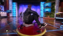 Ellen Plays 'Celebrity Shuffleboard' with Kat Dennings, Ryan Tedder and Morris Chestnut
