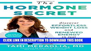 New Book The Hormone Secret: Discover Effortless Weight Loss and Renewed Energy in Just 30 Days