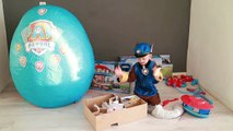 Paw Patrol Toys Super Giant Surprise Egg Unboxing Fire Watchtower Big Truck Ryder and Chase LiliTub