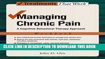 Collection Book Managing Chronic Pain: A Cognitive-Behavioral Therapy Approach Workbook