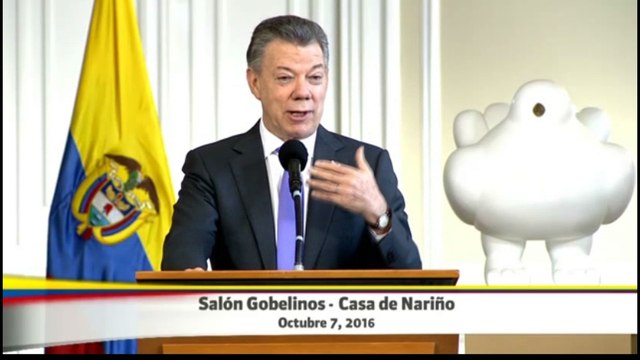 Nobel de Paz a Santos, un sí al proceso de paz en Colombia