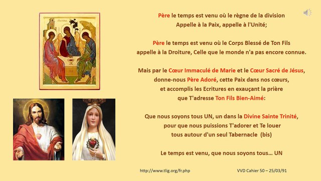 Le temps est venu / la Vraie Vie en Dieu 25/03/91