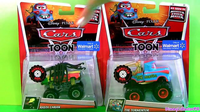 Monster Truck Mater Cars Toons Toys Tormentor & Frightning McMean Lightning McQueen new Disney