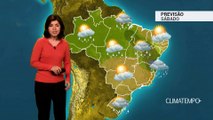 Previsão Brasil – Chuva forte no Norte e NE