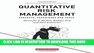 [PDF] Quantitative Risk Management: Concepts, Techniques and Tools Full Colection