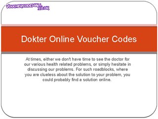 Dokter Online Voucher Codes