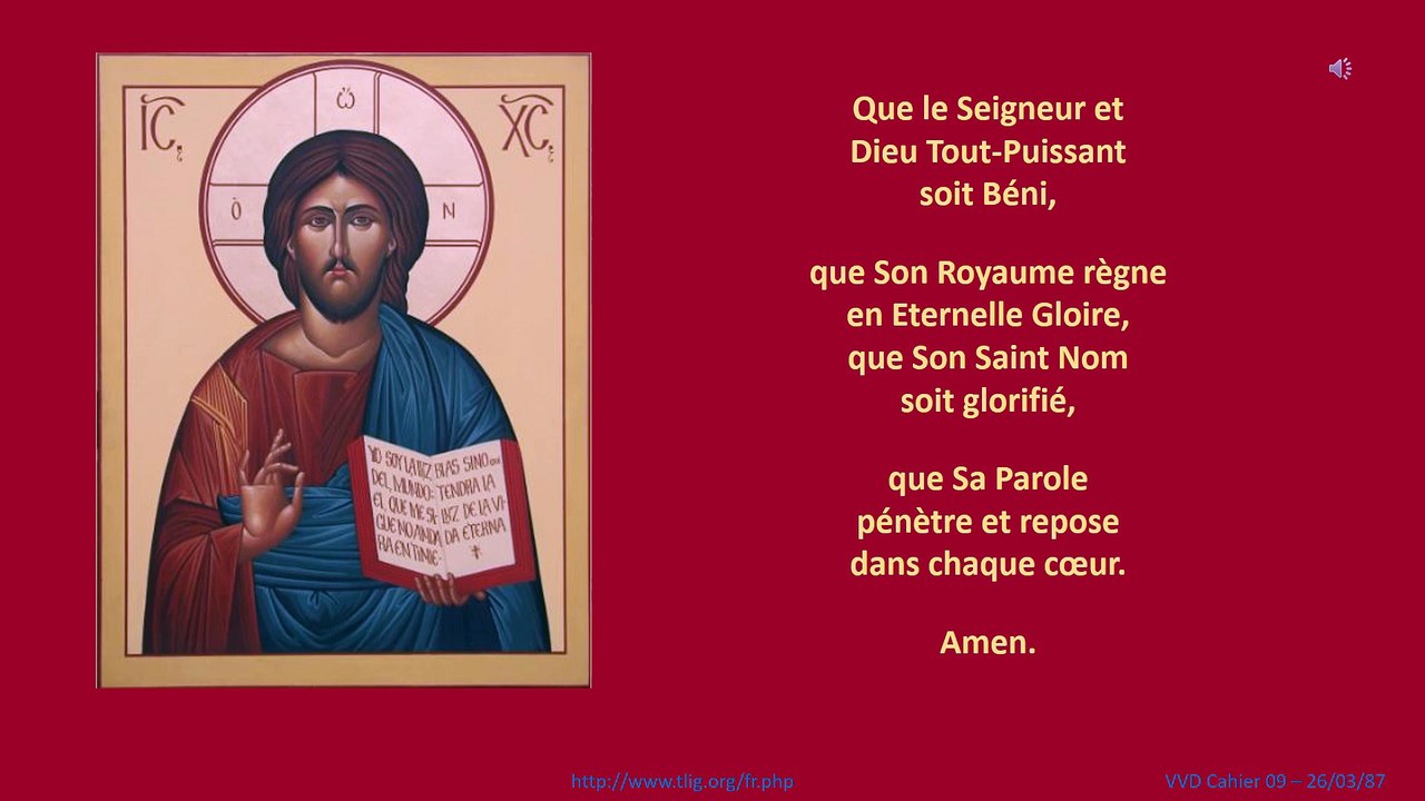 Dieu Tout Puissant / La Vraie Vie en Dieu 26/03/87