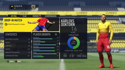 Fifa 17 Pro club