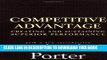 Collection Book Competitive Advantage: Creating and Sustaining Superior Performance